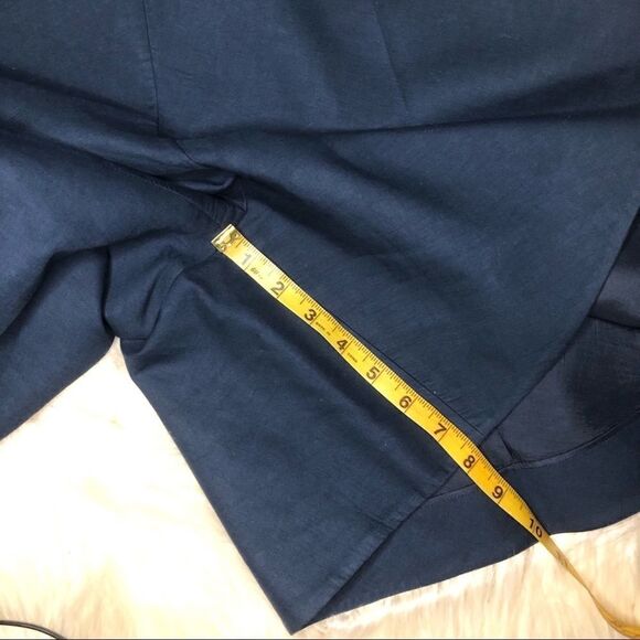 Delpozo navy wide legged shorts sz 42 - Picture 8 of 9